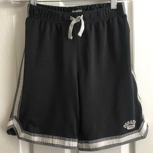 OshKosh B’Gosh Black/Gray/White Thick-Lined Shorts